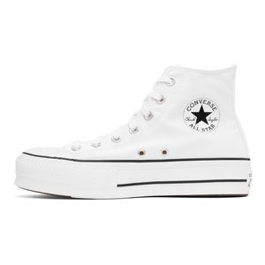 White Chuck Taylor Platform High Top Converse